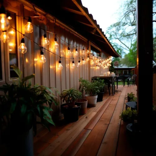 Гирлянда "Белт Лайт" 2жил. шаг 40см подвесные патроны E27 1320Вт IP65 влагостойкая (уп.100м) Neon-Night 331-231 фото 3