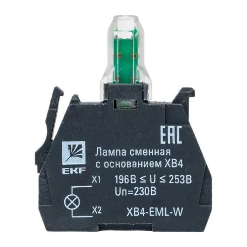 Лампа сменная с основанием XB4 бел. 230В PROxima EKF XB4-EML-W фото 2