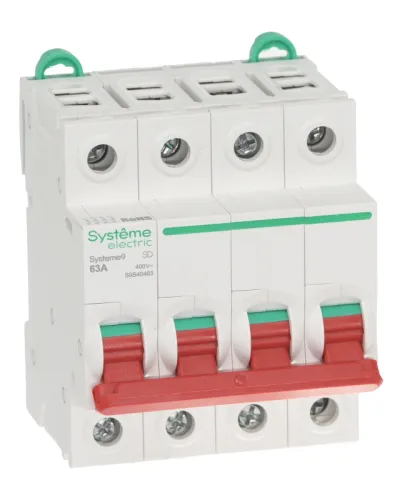 Выключатель нагрузки 4п 63А Systeme9 400В SE S9S40463 фото 6