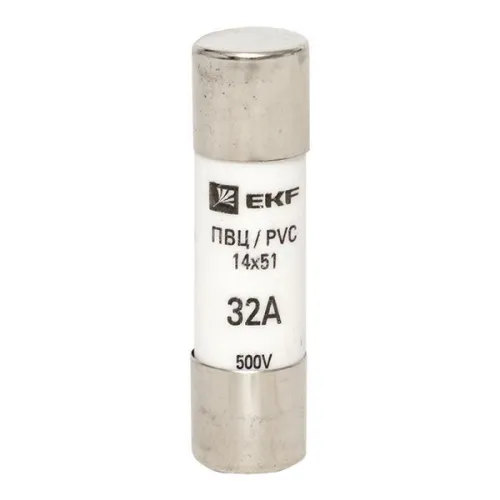 Вставка плавкая цилиндрическая ПВЦ 14х51 32А EKF pvc-14x51-32 фото 2
