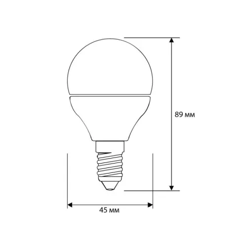 Лампа светодиодная LED12-G45/845/E14 12Вт шар матовая 4500К бел. E14 150-265В Camelion 13695 фото 2