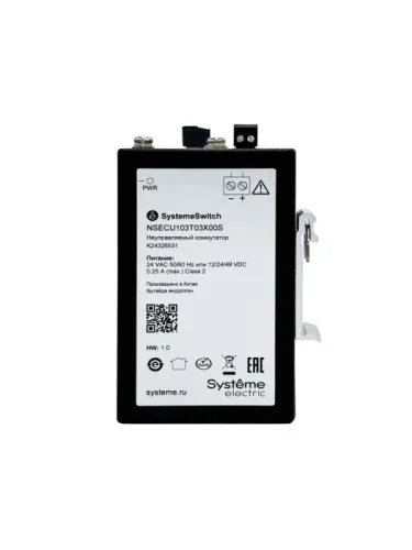 Концентратор промышленный EtherCAT 3х100BaseT SE NSECU103T03X00S фото 2