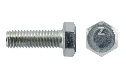 Болт с шестигранной головкой М6х20 DIN 933 класс прочн. 8.8 оцинк. (коробка) (уп.18шт) Tech-Krep/Zitar 102957 фото 2