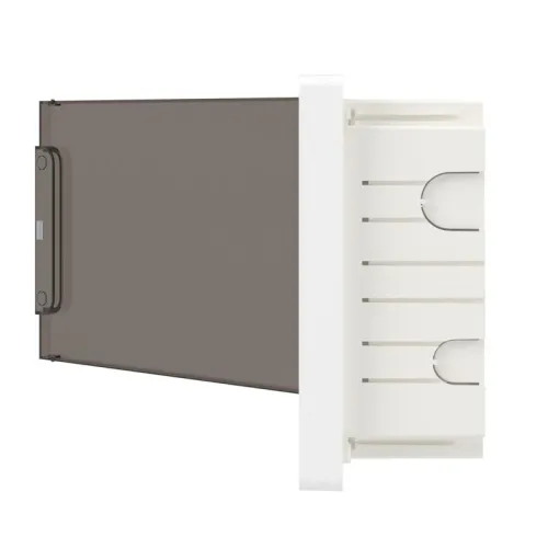 Щиток встраиваемый Фрейм (FRAME) 12мод с тонированной дверцей с 2 шинами PEN на 6 и 8 отверст. бел. DKC F12B1WD фото 5