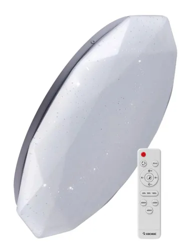 Светильник светодиодный PREMIUM DIAMOND 75Вт 230В 3000-6500К 6000лм IP40 500х90мм настенно-потолочный управляемый с пультом ДУ КОСМОС KSDiam75W