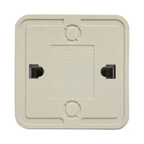 Розетка 1-м ОП Рим 16А IP20 с заземл. бел. EKF ENR16-028-10 фото 7