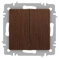 Выключатель 2-кл. СП Accent 6-104-10 10А IP20 250В AL/CU венге Intro Б0063501