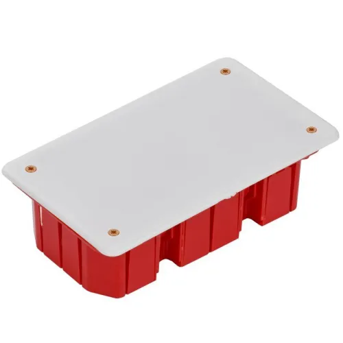 Коробка распаячная СП 172х96х45 IP20 КМ41006 (с саморезами с крышкой) IEK UKT11-172-096-045 фото 5