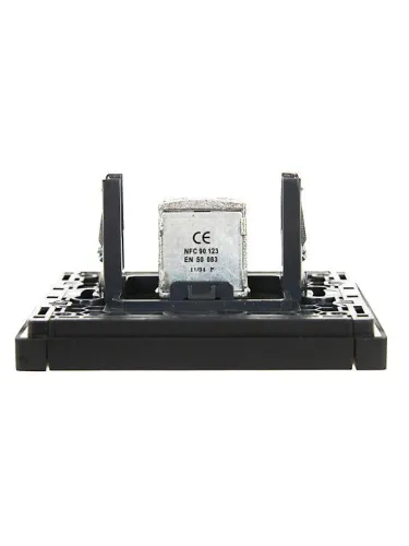 Розетка TV проходная FORTE&PIANO FP129 черн. IEK FP-A10-P-K02 фото 3