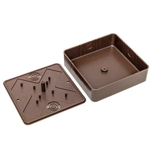 Коробка разветвительная КМР-030-032 100х100х28 темн. дерево PROxima EKF plc-kmr-030-032-t фото 5