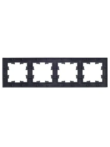 Рамка 4-м BRITE РУ-4-1-БрА металл алюм. IEK BR-M42-M-K47 фото 4