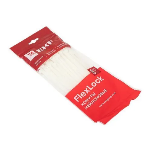 Хомут P6.6 4.6х180 FlexLock стандартный бел. (уп.100шт) PROxima EKF plc-fl-ctsw-4.6x180 фото 4