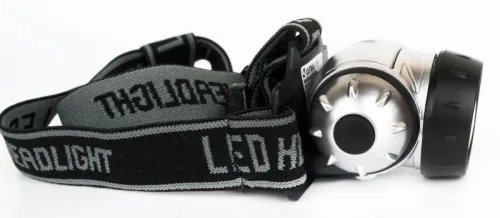 Фонарь налобный LED 5351 7LED 3 режима 3хR03 металлик Ultraflash 10260 фото 4