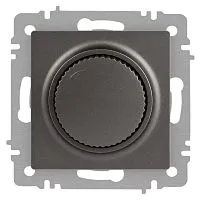 Светорегулятор поворотный СП Accent 6-401-07 600Вт 230В IP20 графит Intro Б0063682