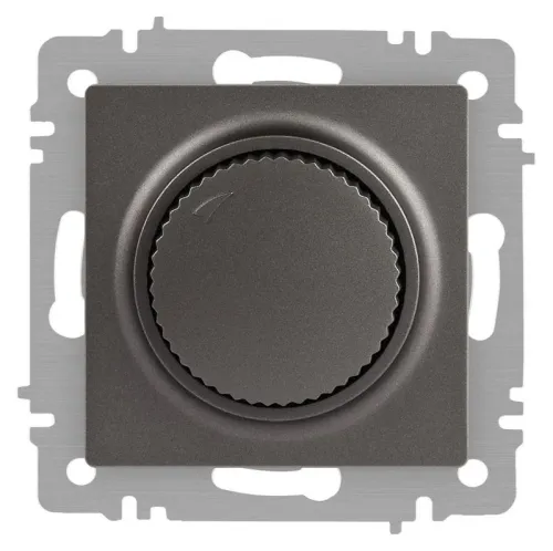 Светорегулятор поворотный СП Accent 6-401-07 600Вт 230В IP20 графит Intro Б0063682