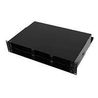 Полка оптическая выдвижная без лицевой панели неукомплектованная 2U черн. DKC RNFPE2U48