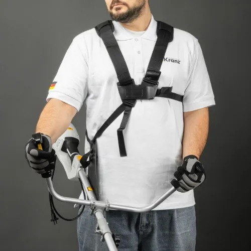 Триммер электрический KR-1400 1400Вт 420/255мм катушка+диск разборная штанга Kranz KR-16-1212 фото 10