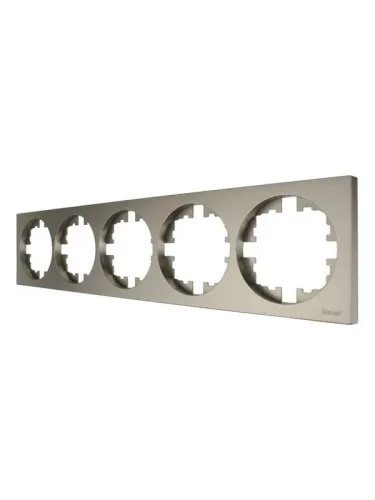 Рамка 5-м OSEN горизонт. квадрат титан LEZARD 743-3700-150 фото 2