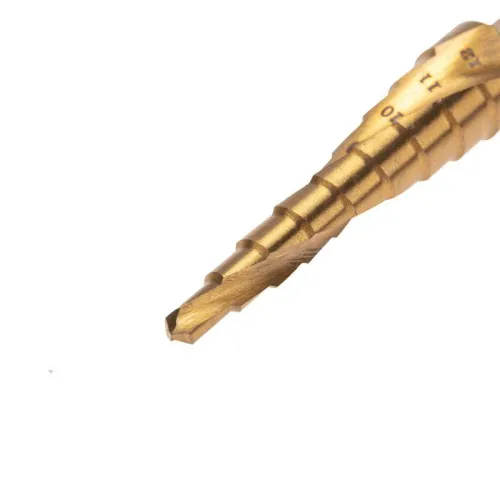 Сверло ступенчатое 4-5-6-7-8-9-10-11-12мм Р6М5 ТИТАН шестигр. хвостовик Kranz KR-12-6615 фото 4