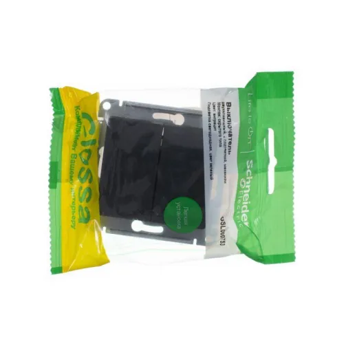 Выключатель 2-кл. СП Glossa 10А IP20 (сх. 5а) 10AX с подсветкой механизм антрацит SE GSL000753 фото 6