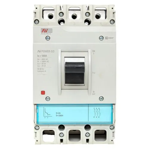 Выключатель автоматический 3п 500А 35кА AV POWER-3/3 TR AVERES EKF mccb-33-500-TR-av фото 2