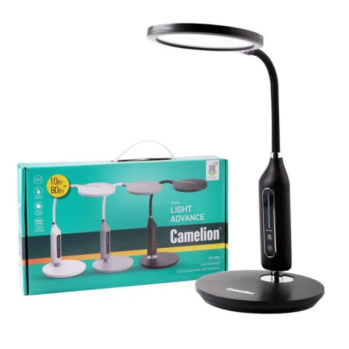 Светильник светодиодный настольный KD-862 C02 LED 10Вт 580лм черн. Camelion 15180 фото 6