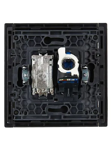 Розетка 2-м TV+RJ45 кат.6 FORTE&PIANO FP137 черн. IEK FP-AK20-2-K02 фото 3