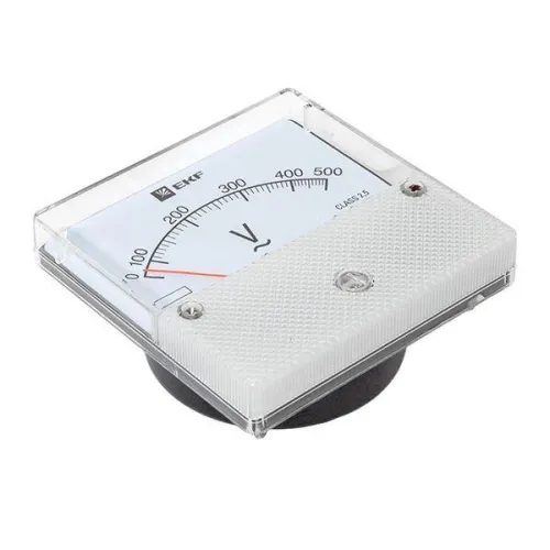 Вольтметр аналоговый VM-A801 на панель 80х80 (круглый вырез) 500В прямое подкл. EKF vm-a801-500/vma-801-500 фото 4