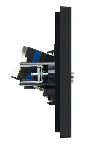 Розетка 2-м TV+RJ45 кат.6 FORTE&PIANO FP137 черн. IEK FP-AK20-2-K02 фото 4