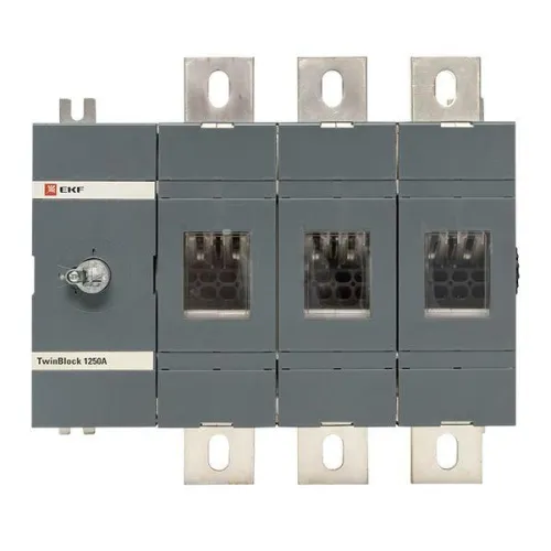 Рубильник 3п 1250А без рукоятки управления TwinBlock PROxima EKF tb-s-1250-3p фото 2