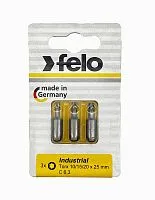 Бита TX10/TX15/TX20 25мм Industrial (блист.3шт) FELO 02693116