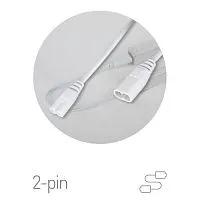 Кабель соединительный для фитолампы FITO-wire v.2 0.5м коннекторы IEC C7- IEC C8 Эра Б0061567