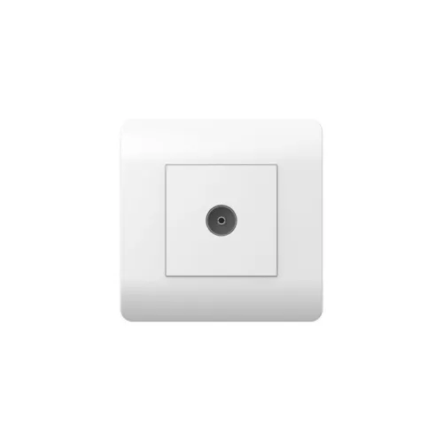 Розетка телевизионная одиночная TV NEW3-E коннектор бел. CHINT 431537