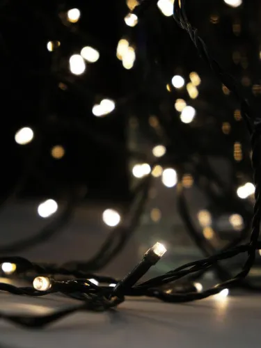 Гирлянда светодиодная "Нить" LD200-GWW-BO 20м 200LED тепл. бел. уличная 8 режимов элементы питания 3хAA SHLights 4690601045461 фото 5