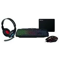 Комплект клавиатура и мышь GXZ900 игровой 1200-3600dpi + коврик + гарнитура черн. Intro Б0060194