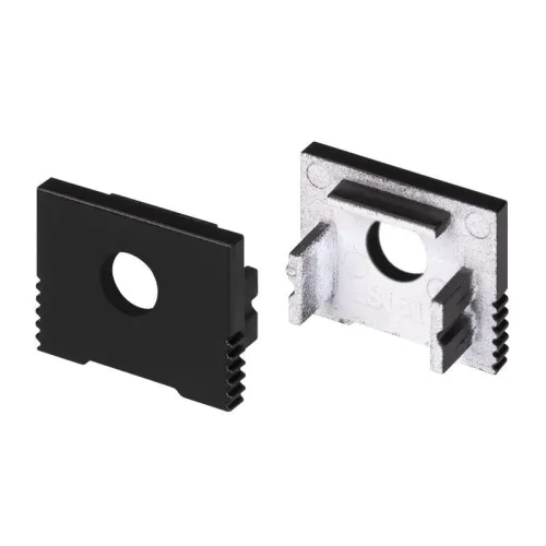 Заглушка SL-SLIM-H13M BLACK с отверстием пластик Arlight 032998