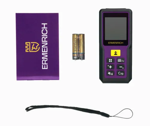 Рулетка лазерная Reel PRO GM60 фиолет. Ermenrich 84645 фото 2