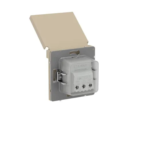 Розетка силовая KANT IP44 2P+E защ. шторки с крышкой ванильн. марципан DKC 7015013 фото 5