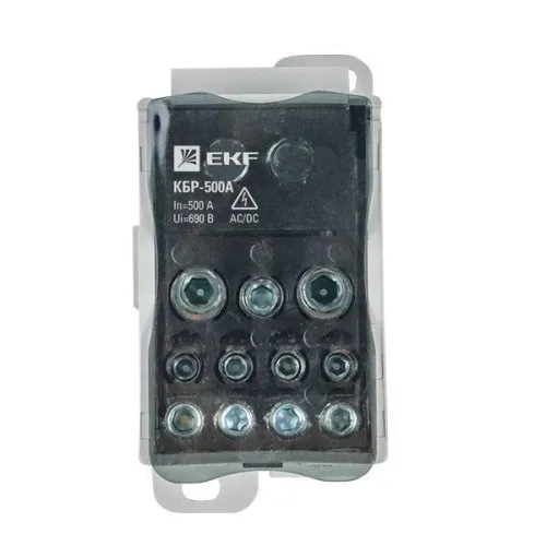 Блок распределительный КРОСС крепеж на панель и DIN КБР-500А EKF plc-kbr500 фото 2