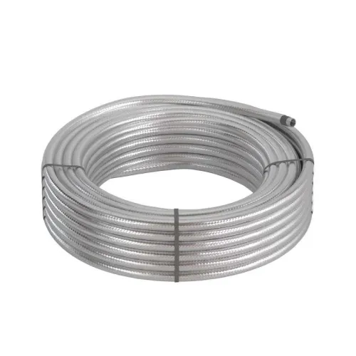 Металлорукав DN 12мм в герм. ПВХ изоляции в оплетке из нержавеющей стали Dвн 12.0мм Dнар 16.0 50м DKC 6071TX-012 фото 2