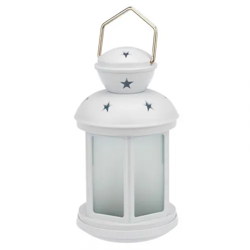 Фонарь декоративный 12х12х20.6см тепл. бел. эффект пламени свечи корпус бел. Neon-Night 513-067 фото 7