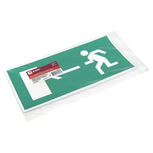 Знак "Направление к эвакуационному выходу налево" 150х300мм PROxima EKF an-5-05 фото 3