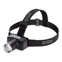Фонарь аккумуляторный налобный ФАZА AccuFH2 -L10WZ 10Вт 5500-6500К (ZOOM 4режима) IP42 ФАZА 5061545