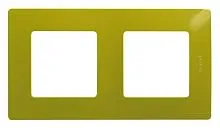 Рамка 2-м Etika зел. папоротник IEK 672542