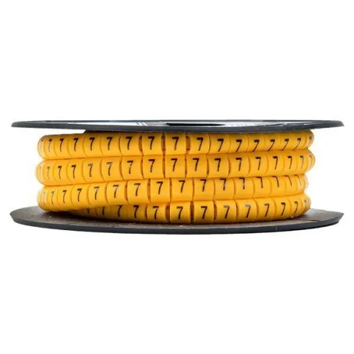 Маркер каб. 4.0кв.мм "7" (ЕС-2) (уп.500шт) EKF plc-KM-4-7 фото 3