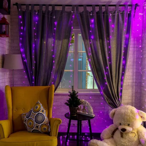 Гирлянда светодиодная "Светодиодный Дождь" из росы 3х3м роз. USB + пульт управления Neon-Night 315-987 фото 2