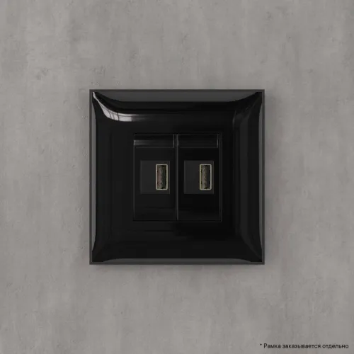 Устройство зарядное USB СП Avanti "Черный квадрат" DKC 4402543 фото 2