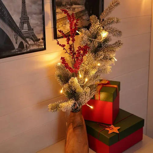 Гирлянда светодиодная универсальная 1.2м 10LED тепл. бел. 0.1Вт IP20 провод ПВХ прозр. элементы питания 2хAA (не в компл.) Neon-Night 303-073 фото 3