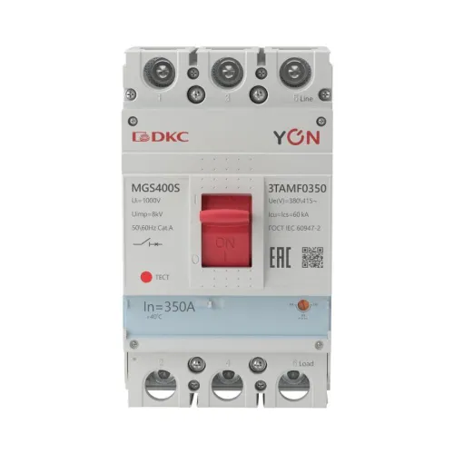 Выключатель автоматический MGS400 3P 280-350A 60kA YON MGS400S-3TAMF0350 фото 2