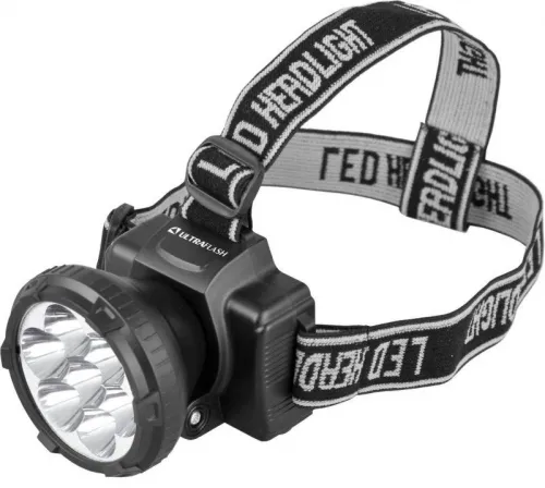 Фонарь аккумуляторный налобный LED5362 7LED 2 режима 220В пластик. черн. (бокс) Ultraflash 11256 фото 7
